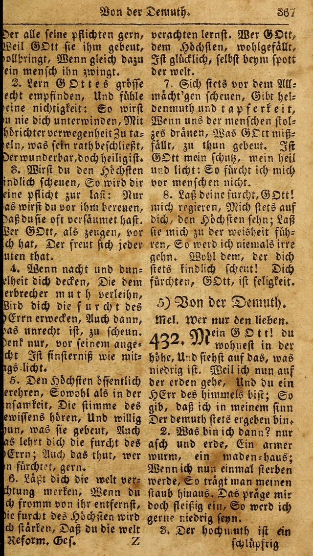 Das neue und verbesserte Gesangbuch, worinnen die Psalmen Davids samt iner Sammlung alter und neuer Geistreicher Lieder, sowohl für privat und Hausandachten, als auch für den öffentlichen..(5th Aufl.) page 523