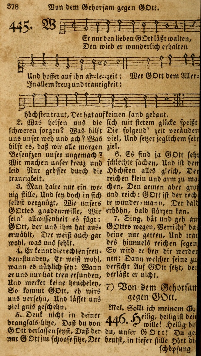 Das neue und verbesserte Gesangbuch, worinnen die Psalmen Davids samt iner Sammlung alter und neuer Geistreicher Lieder, sowohl für privat und Hausandachten, als auch für den öffentlichen..(5th Aufl.) page 534