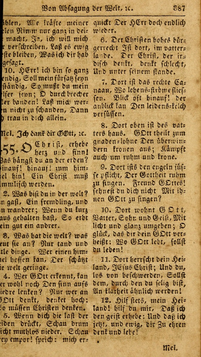 Das neue und verbesserte Gesangbuch, worinnen die Psalmen Davids samt iner Sammlung alter und neuer Geistreicher Lieder, sowohl für privat und Hausandachten, als auch für den öffentlichen..(5th Aufl.) page 543