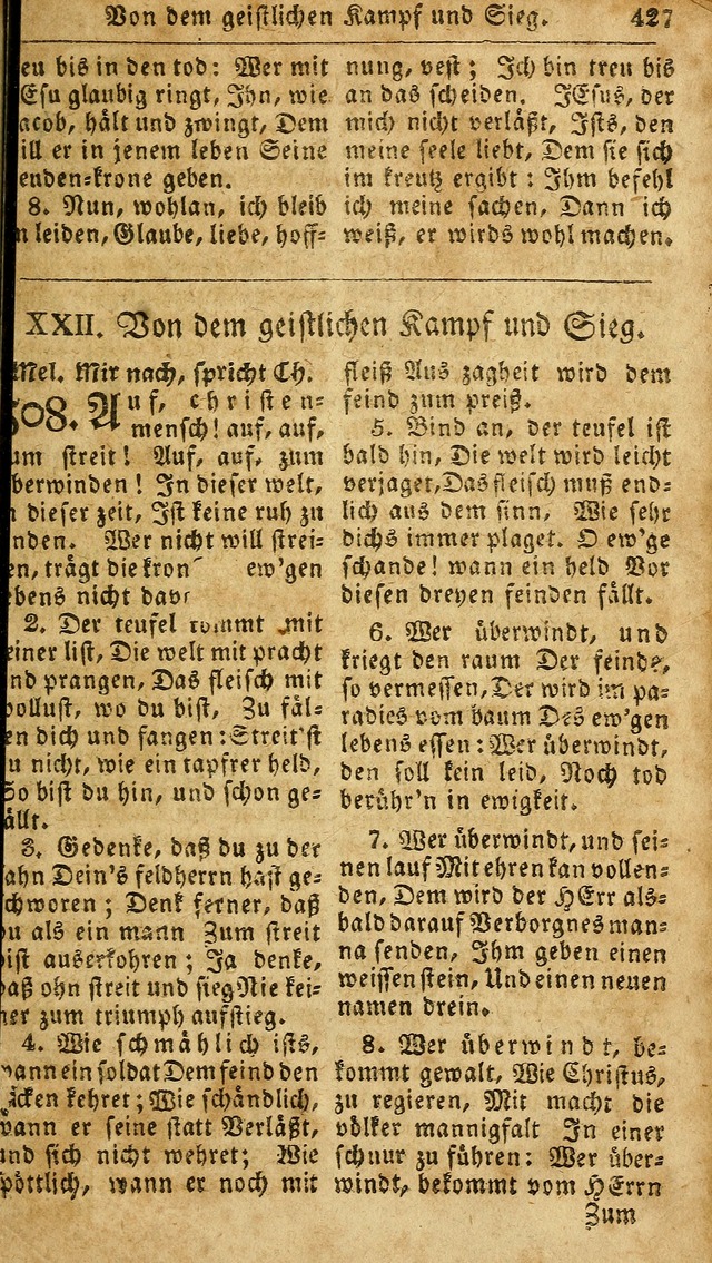 Das neue und verbesserte Gesangbuch, worinnen die Psalmen Davids samt iner Sammlung alter und neuer Geistreicher Lieder, sowohl für privat und Hausandachten, als auch für den öffentlichen..(5th Aufl.) page 583