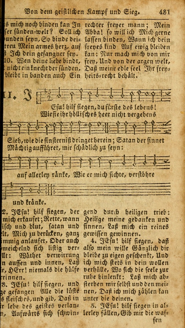 Das neue und verbesserte Gesangbuch, worinnen die Psalmen Davids samt iner Sammlung alter und neuer Geistreicher Lieder, sowohl für privat und Hausandachten, als auch für den öffentlichen..(5th Aufl.) page 587