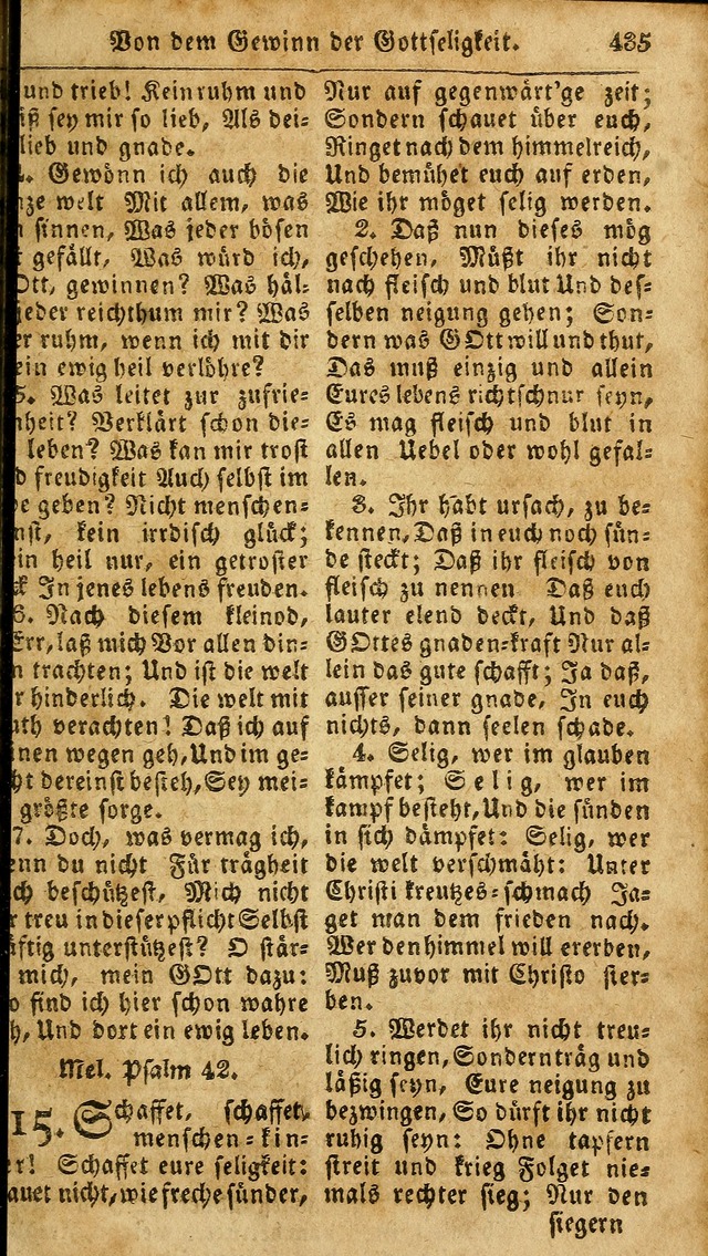 Das neue und verbesserte Gesangbuch, worinnen die Psalmen Davids samt iner Sammlung alter und neuer Geistreicher Lieder, sowohl für privat und Hausandachten, als auch für den öffentlichen..(5th Aufl.) page 591