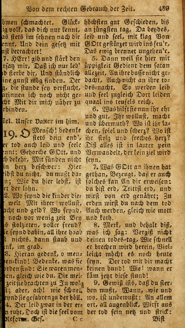 Das neue und verbesserte Gesangbuch, worinnen die Psalmen Davids samt iner Sammlung alter und neuer Geistreicher Lieder, sowohl für privat und Hausandachten, als auch für den öffentlichen..(5th Aufl.) page 595