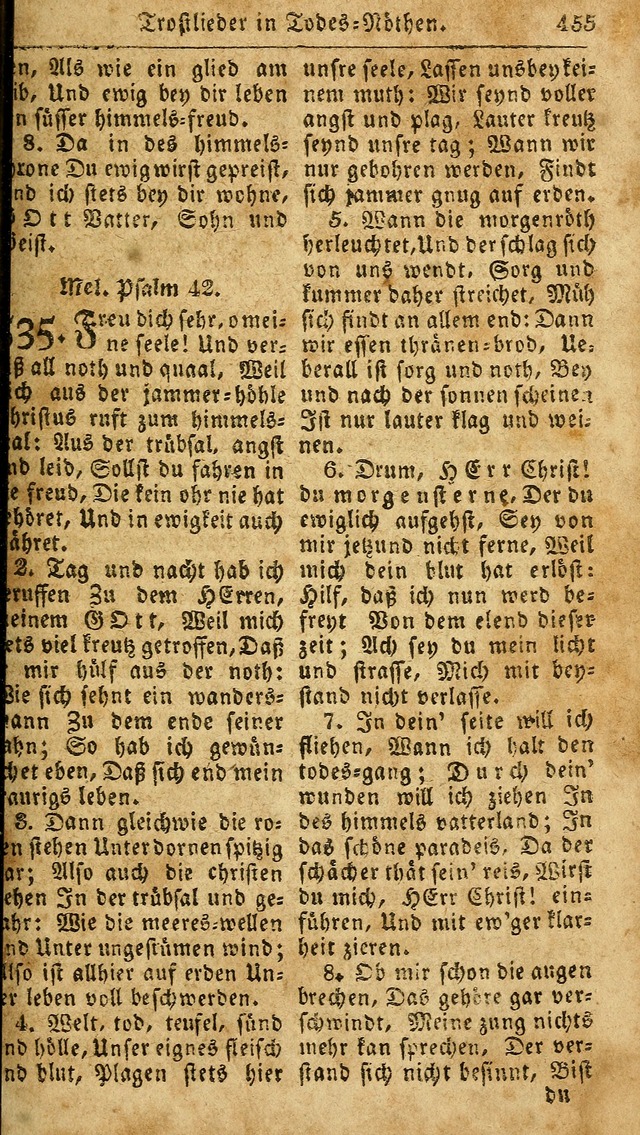 Das neue und verbesserte Gesangbuch, worinnen die Psalmen Davids samt iner Sammlung alter und neuer Geistreicher Lieder, sowohl für privat und Hausandachten, als auch für den öffentlichen..(5th Aufl.) page 611