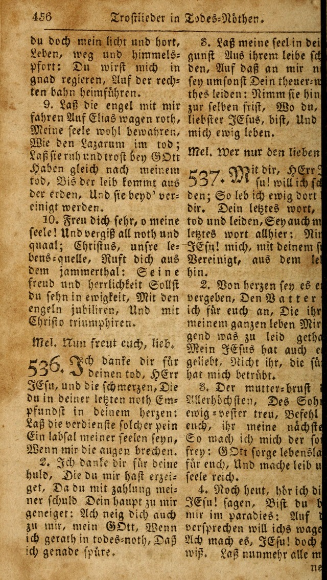 Das neue und verbesserte Gesangbuch, worinnen die Psalmen Davids samt iner Sammlung alter und neuer Geistreicher Lieder, sowohl für privat und Hausandachten, als auch für den öffentlichen..(5th Aufl.) page 612