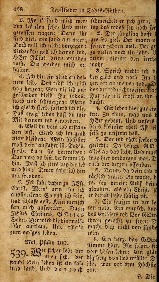 Das neue und verbesserte Gesangbuch, worinnen die Psalmen Davids samt iner Sammlung alter und neuer Geistreicher Lieder, sowohl für privat und Hausandachten, als auch für den öffentlichen..(5th Aufl.) page 614