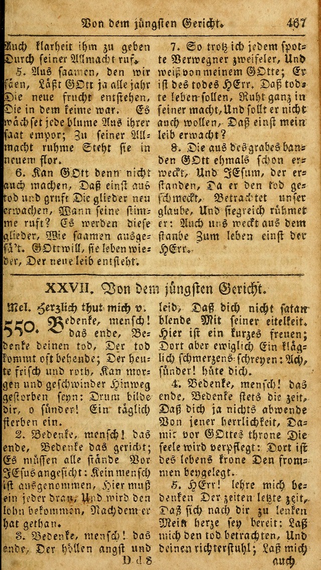 Das neue und verbesserte Gesangbuch, worinnen die Psalmen Davids samt iner Sammlung alter und neuer Geistreicher Lieder, sowohl für privat und Hausandachten, als auch für den öffentlichen..(5th Aufl.) page 623