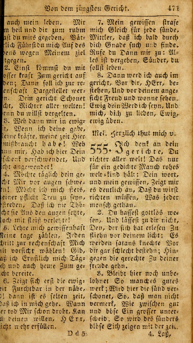 Das neue und verbesserte Gesangbuch, worinnen die Psalmen Davids samt iner Sammlung alter und neuer Geistreicher Lieder, sowohl für privat und Hausandachten, als auch für den öffentlichen..(5th Aufl.) page 627