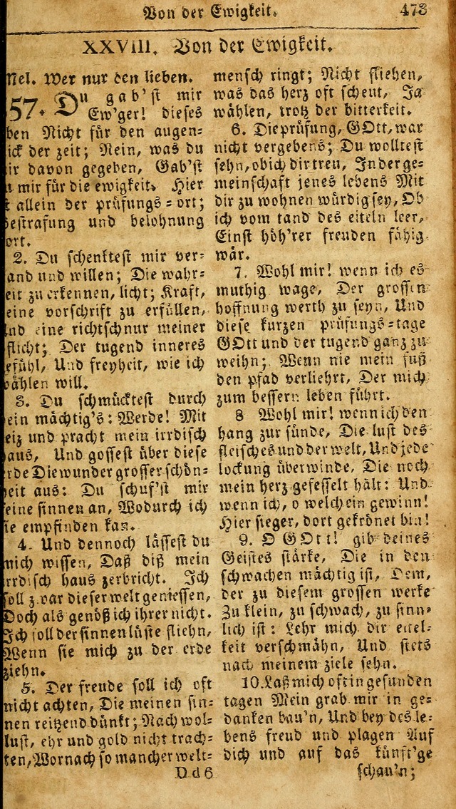 Das neue und verbesserte Gesangbuch, worinnen die Psalmen Davids samt iner Sammlung alter und neuer Geistreicher Lieder, sowohl für privat und Hausandachten, als auch für den öffentlichen..(5th Aufl.) page 629