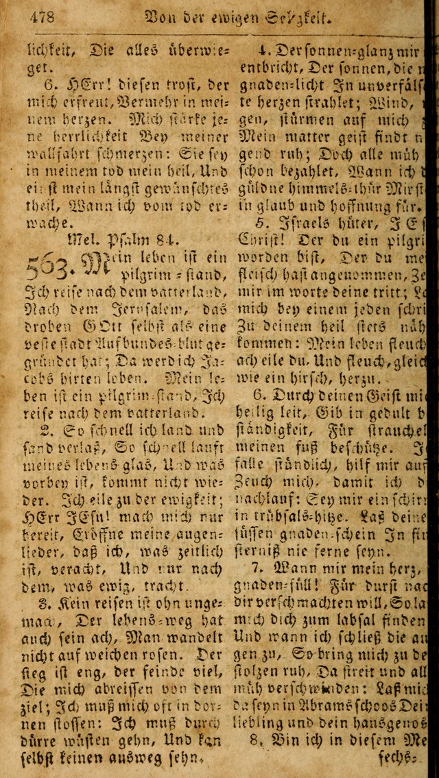 Das neue und verbesserte Gesangbuch, worinnen die Psalmen Davids samt iner Sammlung alter und neuer Geistreicher Lieder, sowohl für privat und Hausandachten, als auch für den öffentlichen..(5th Aufl.) page 634