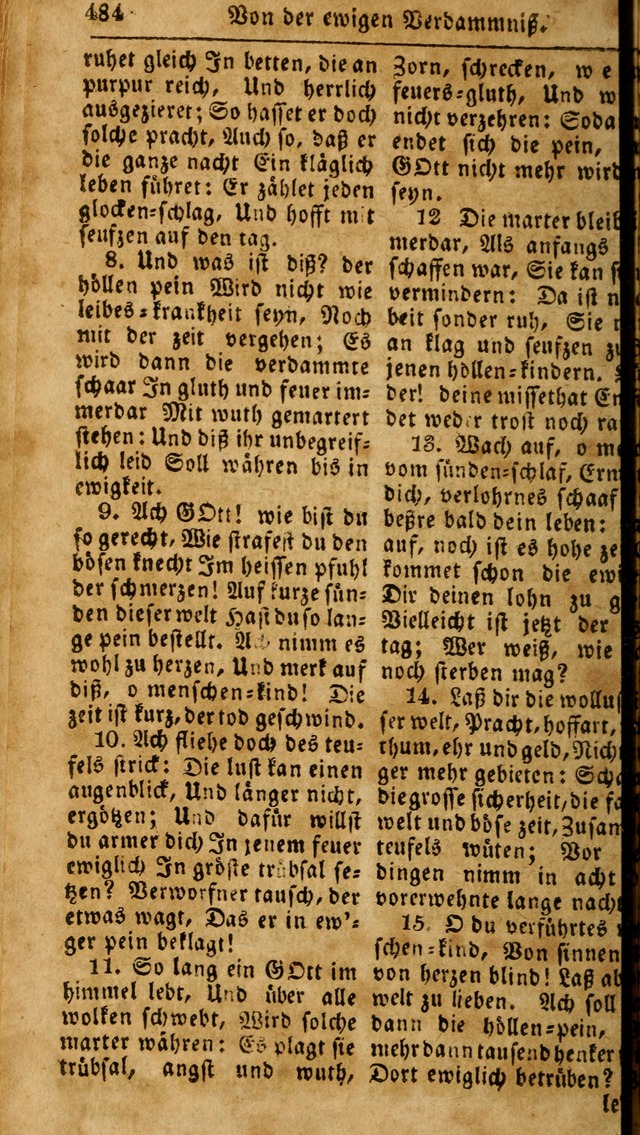 Das neue und verbesserte Gesangbuch, worinnen die Psalmen Davids samt iner Sammlung alter und neuer Geistreicher Lieder, sowohl für privat und Hausandachten, als auch für den öffentlichen..(5th Aufl.) page 640