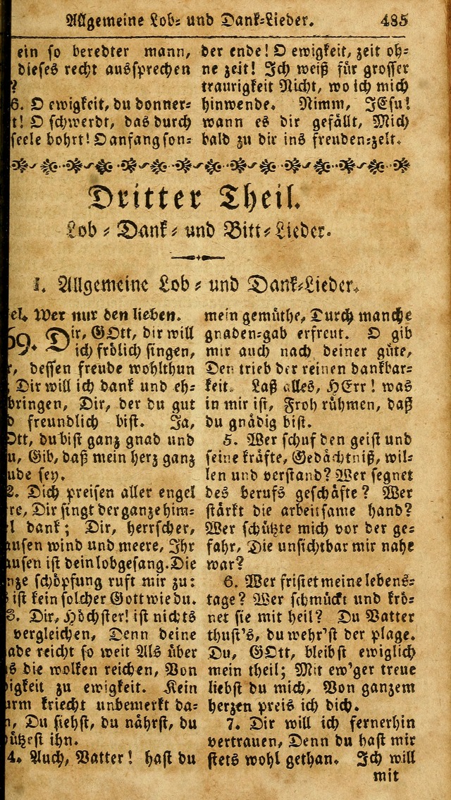 Das neue und verbesserte Gesangbuch, worinnen die Psalmen Davids samt iner Sammlung alter und neuer Geistreicher Lieder, sowohl für privat und Hausandachten, als auch für den öffentlichen..(5th Aufl.) page 641