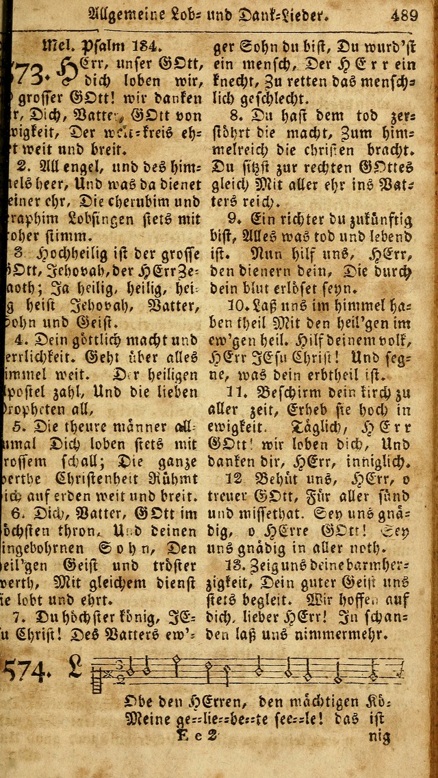 Das neue und verbesserte Gesangbuch, worinnen die Psalmen Davids samt iner Sammlung alter und neuer Geistreicher Lieder, sowohl für privat und Hausandachten, als auch für den öffentlichen..(5th Aufl.) page 645