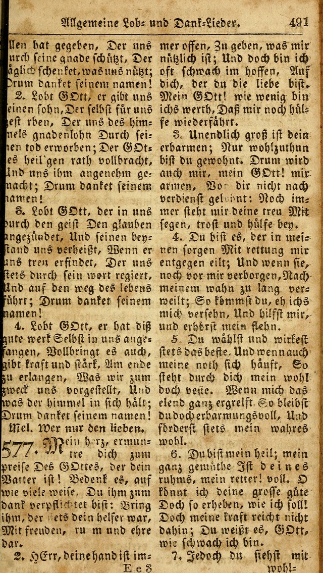 Das neue und verbesserte Gesangbuch, worinnen die Psalmen Davids samt iner Sammlung alter und neuer Geistreicher Lieder, sowohl für privat und Hausandachten, als auch für den öffentlichen..(5th Aufl.) page 647