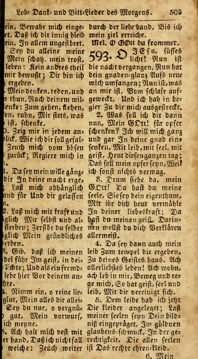 Das neue und verbesserte Gesangbuch, worinnen die Psalmen Davids samt iner Sammlung alter und neuer Geistreicher Lieder, sowohl für privat und Hausandachten, als auch für den öffentlichen..(5th Aufl.) page 659