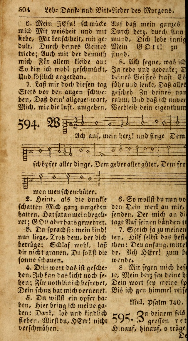 Das neue und verbesserte Gesangbuch, worinnen die Psalmen Davids samt iner Sammlung alter und neuer Geistreicher Lieder, sowohl für privat und Hausandachten, als auch für den öffentlichen..(5th Aufl.) page 660