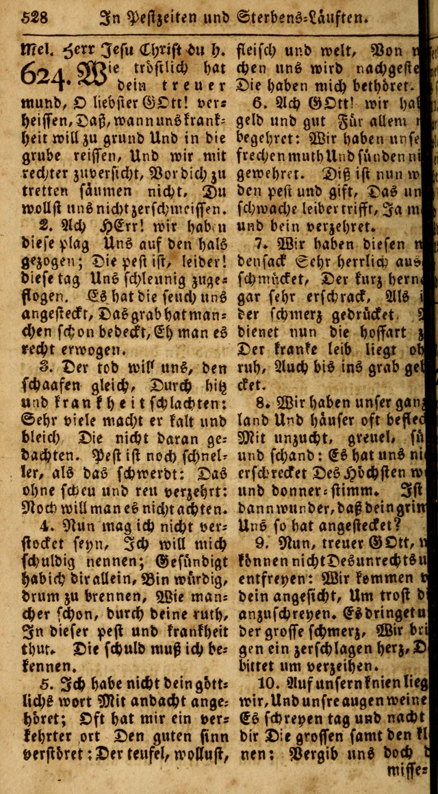 Das neue und verbesserte Gesangbuch, worinnen die Psalmen Davids samt iner Sammlung alter und neuer Geistreicher Lieder, sowohl für privat und Hausandachten, als auch für den öffentlichen..(5th Aufl.) page 684