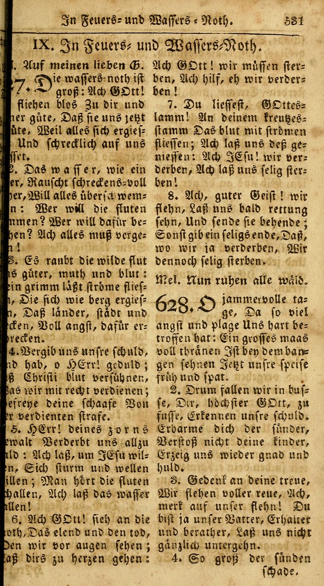 Das neue und verbesserte Gesangbuch, worinnen die Psalmen Davids samt iner Sammlung alter und neuer Geistreicher Lieder, sowohl für privat und Hausandachten, als auch für den öffentlichen..(5th Aufl.) page 687