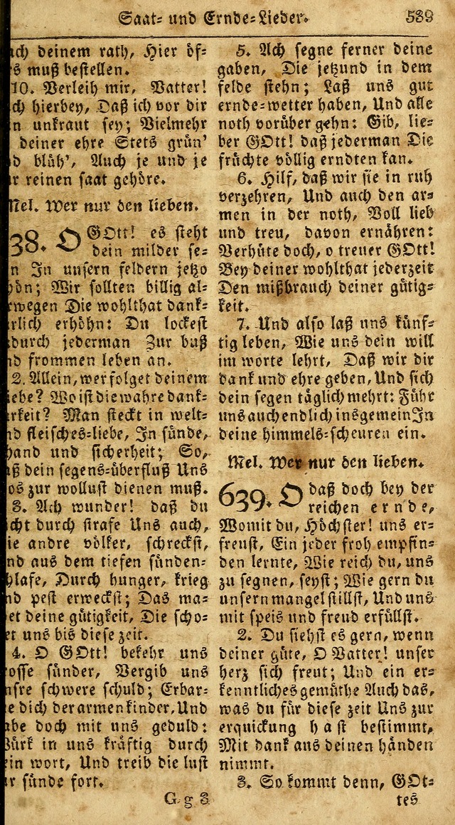 Das neue und verbesserte Gesangbuch, worinnen die Psalmen Davids samt iner Sammlung alter und neuer Geistreicher Lieder, sowohl für privat und Hausandachten, als auch für den öffentlichen..(5th Aufl.) page 695