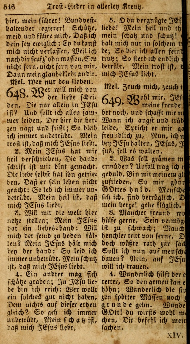 Das neue und verbesserte Gesangbuch, worinnen die Psalmen Davids samt iner Sammlung alter und neuer Geistreicher Lieder, sowohl für privat und Hausandachten, als auch für den öffentlichen..(5th Aufl.) page 702