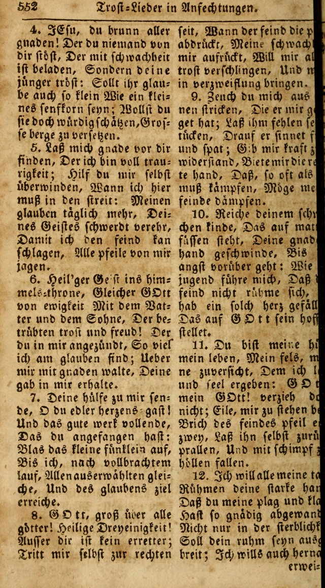 Das neue und verbesserte Gesangbuch, worinnen die Psalmen Davids samt iner Sammlung alter und neuer Geistreicher Lieder, sowohl für privat und Hausandachten, als auch für den öffentlichen..(5th Aufl.) page 708