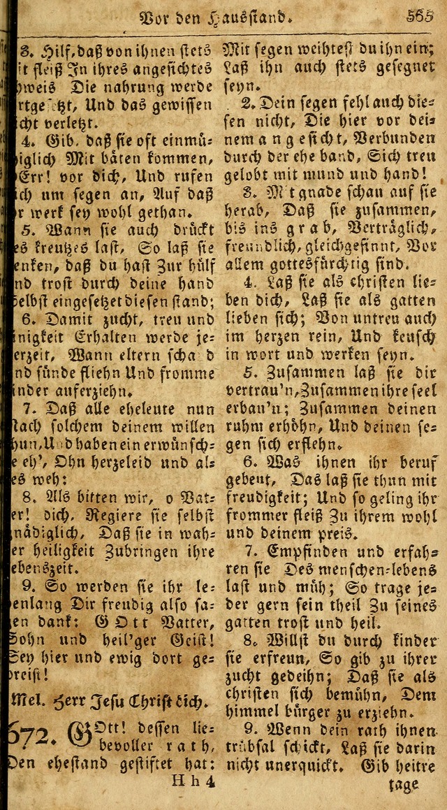 Das neue und verbesserte Gesangbuch, worinnen die Psalmen Davids samt iner Sammlung alter und neuer Geistreicher Lieder, sowohl für privat und Hausandachten, als auch für den öffentlichen..(5th Aufl.) page 721