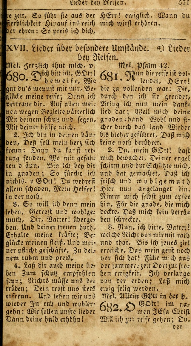 Das neue und verbesserte Gesangbuch, worinnen die Psalmen Davids samt iner Sammlung alter und neuer Geistreicher Lieder, sowohl für privat und Hausandachten, als auch für den öffentlichen..(5th Aufl.) page 727