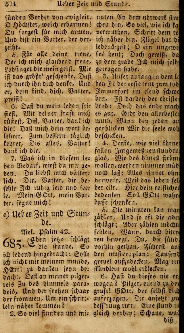 Das neue und verbesserte Gesangbuch, worinnen die Psalmen Davids samt iner Sammlung alter und neuer Geistreicher Lieder, sowohl für privat und Hausandachten, als auch für den öffentlichen..(5th Aufl.) page 730