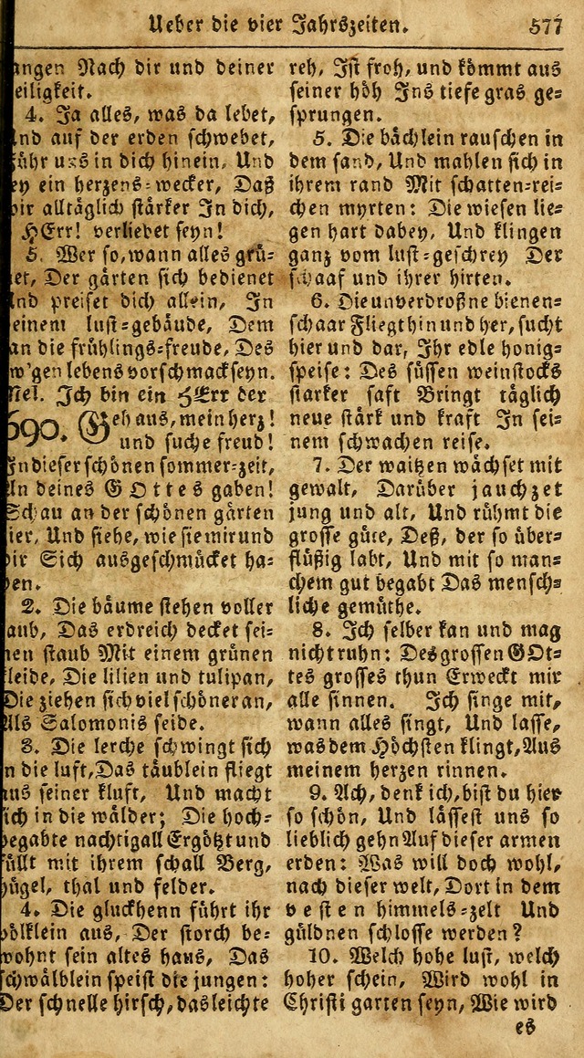 Das neue und verbesserte Gesangbuch, worinnen die Psalmen Davids samt iner Sammlung alter und neuer Geistreicher Lieder, sowohl für privat und Hausandachten, als auch für den öffentlichen..(5th Aufl.) page 733