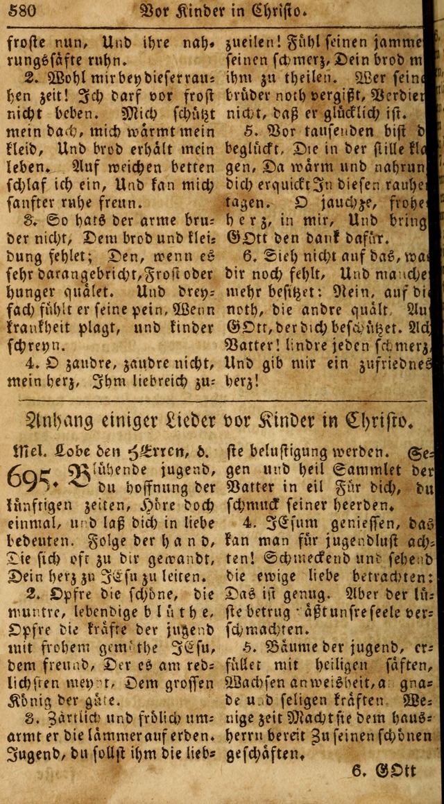 Das neue und verbesserte Gesangbuch, worinnen die Psalmen Davids samt iner Sammlung alter und neuer Geistreicher Lieder, sowohl für privat und Hausandachten, als auch für den öffentlichen..(5th Aufl.) page 736