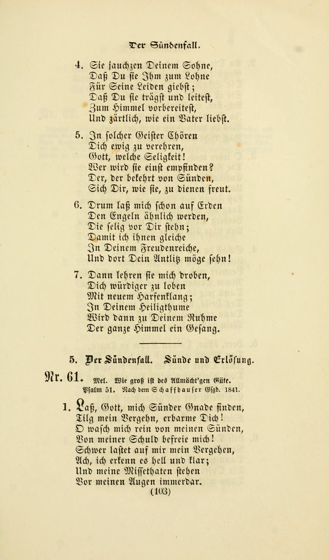 Deutsches Gesang- und Choralbuch: eine Auswahl geistlicher Lieder ... Neue, verbesserte und verhmehrte Aufl. page 100