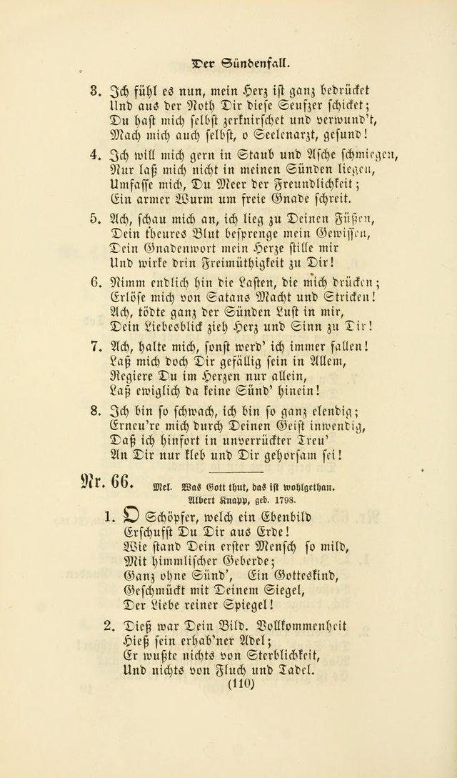 Deutsches Gesang- und Choralbuch: eine Auswahl geistlicher Lieder ... Neue, verbesserte und verhmehrte Aufl. page 107