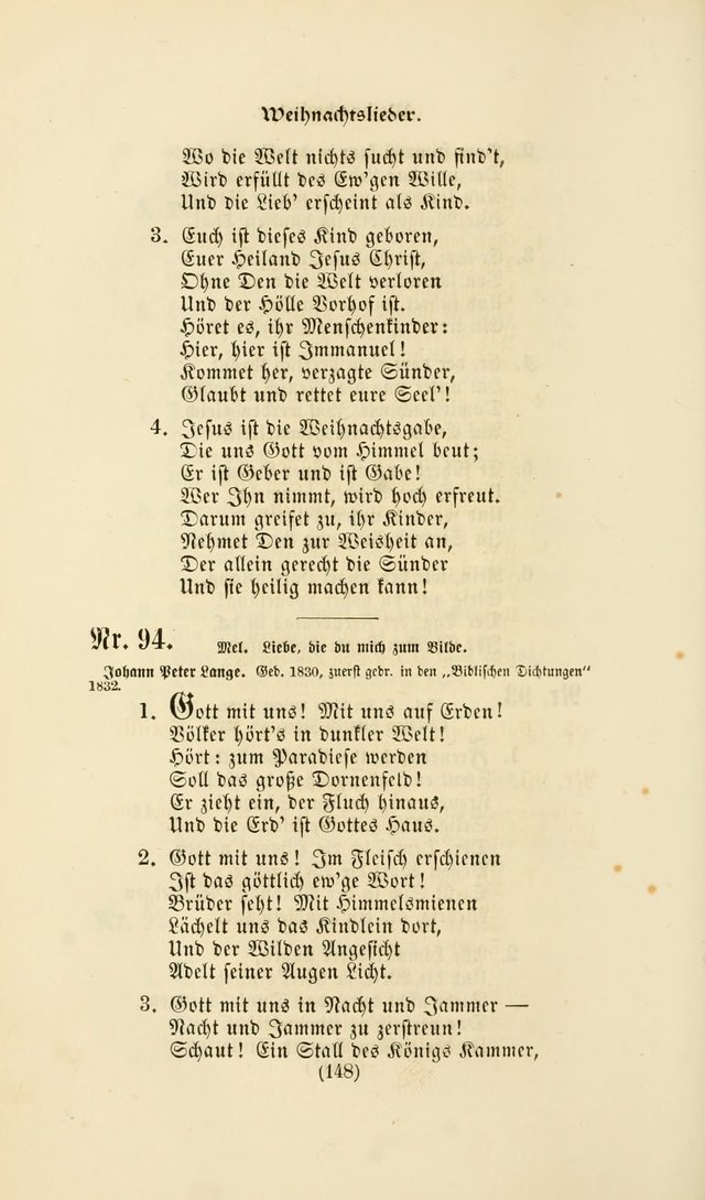 Deutsches Gesang- und Choralbuch: eine Auswahl geistlicher Lieder ... Neue, verbesserte und verhmehrte Aufl. page 145