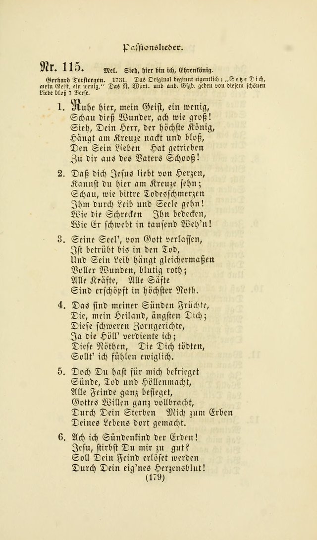 Deutsches Gesang- und Choralbuch: eine Auswahl geistlicher Lieder ... Neue, verbesserte und verhmehrte Aufl. page 176