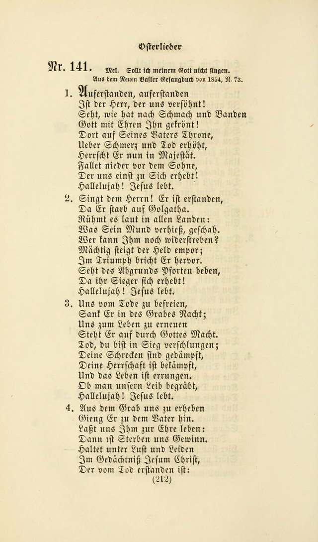 Deutsches Gesang- und Choralbuch: eine Auswahl geistlicher Lieder ... Neue, verbesserte und verhmehrte Aufl. page 209