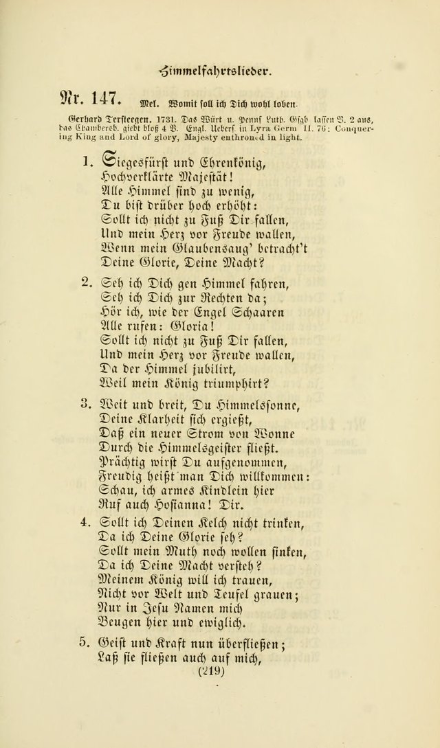 Deutsches Gesang- und Choralbuch: eine Auswahl geistlicher Lieder ... Neue, verbesserte und verhmehrte Aufl. page 216