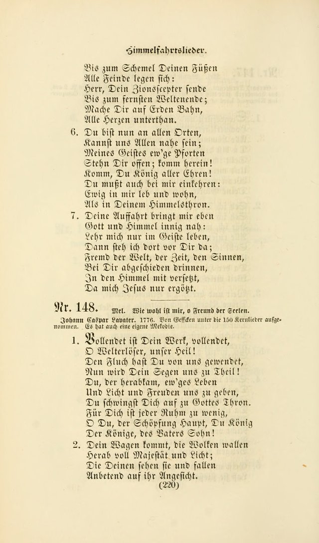 Deutsches Gesang- und Choralbuch: eine Auswahl geistlicher Lieder ... Neue, verbesserte und verhmehrte Aufl. page 217