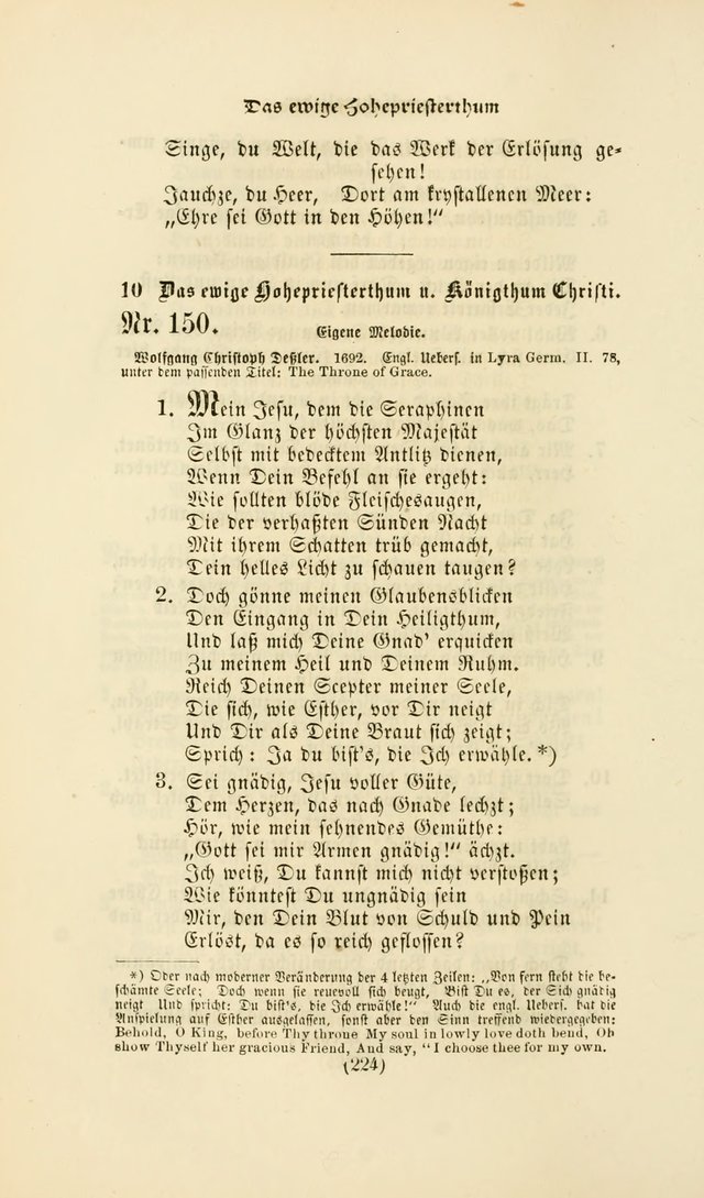 Deutsches Gesang- und Choralbuch: eine Auswahl geistlicher Lieder ... Neue, verbesserte und verhmehrte Aufl. page 221