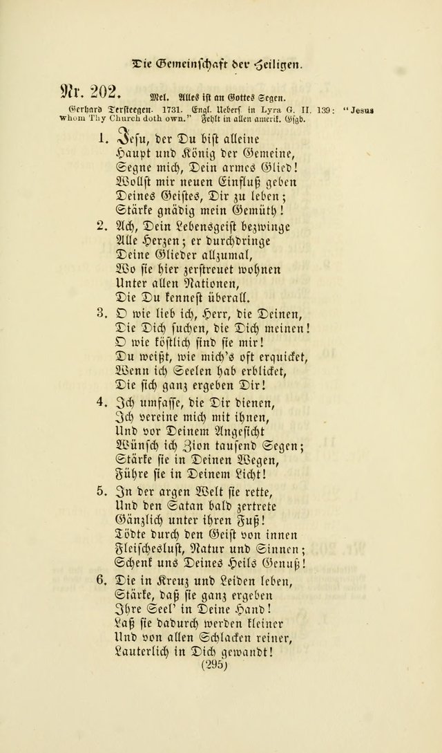 Deutsches Gesang- und Choralbuch: eine Auswahl geistlicher Lieder ... Neue, verbesserte und verhmehrte Aufl. page 292