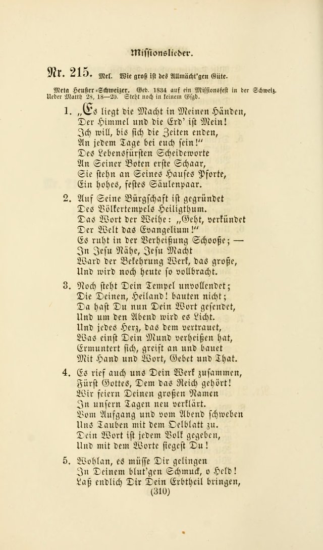 Deutsches Gesang- und Choralbuch: eine Auswahl geistlicher Lieder ... Neue, verbesserte und verhmehrte Aufl. page 307