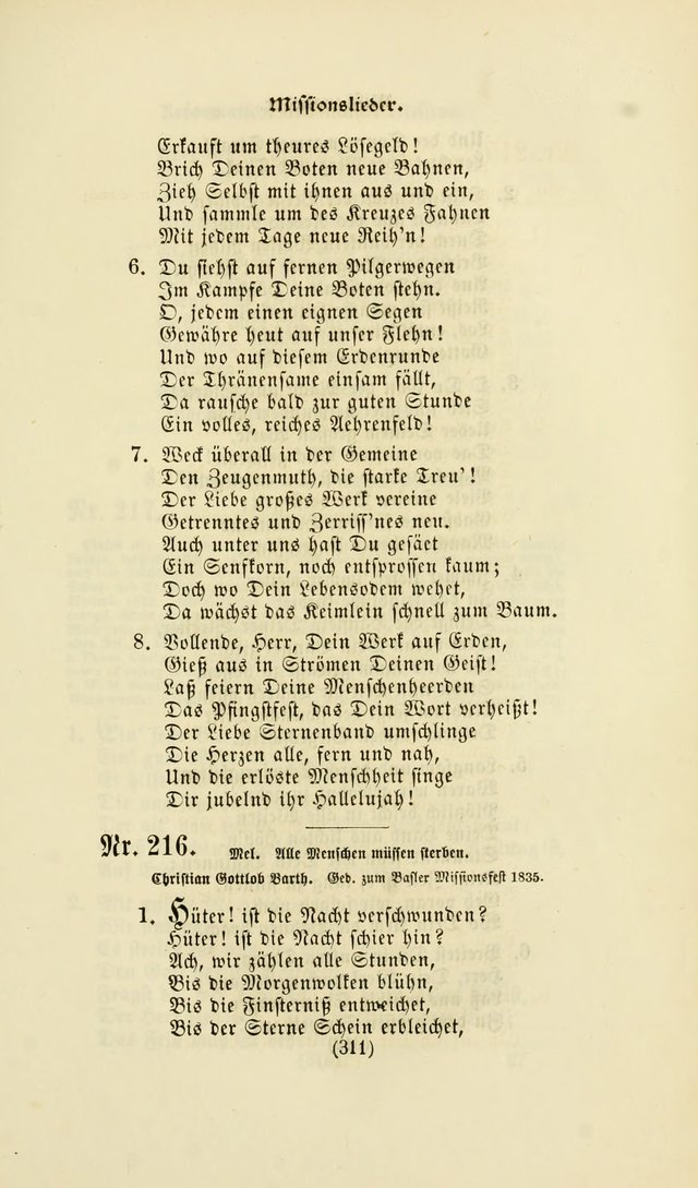 Deutsches Gesang- und Choralbuch: eine Auswahl geistlicher Lieder ... Neue, verbesserte und verhmehrte Aufl. page 308