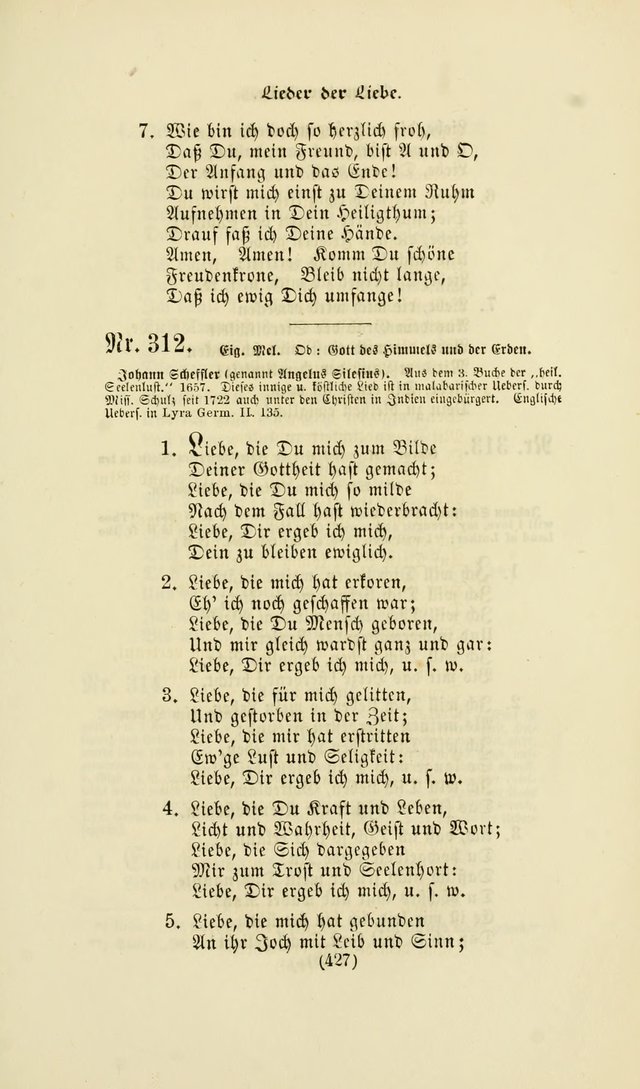 Deutsches Gesang- und Choralbuch: eine Auswahl geistlicher Lieder ... Neue, verbesserte und verhmehrte Aufl. page 424