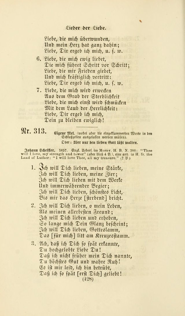 Deutsches Gesang- und Choralbuch: eine Auswahl geistlicher Lieder ... Neue, verbesserte und verhmehrte Aufl. page 425