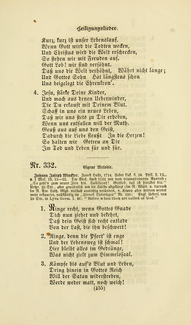 Deutsches Gesang- und Choralbuch: eine Auswahl geistlicher Lieder ... Neue, verbesserte und verhmehrte Aufl. page 452