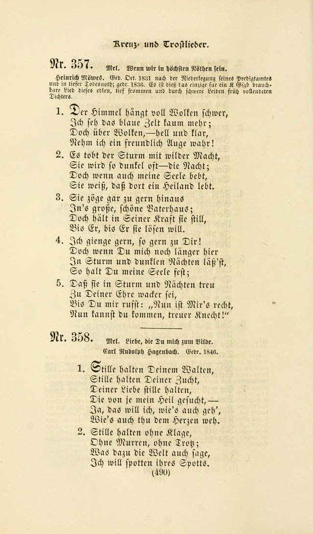 Deutsches Gesang- und Choralbuch: eine Auswahl geistlicher Lieder ... Neue, verbesserte und verhmehrte Aufl. page 487