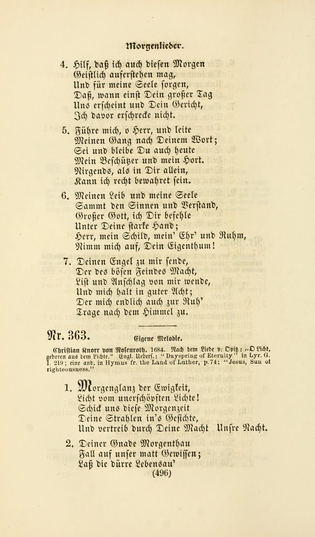 Deutsches Gesang- und Choralbuch: eine Auswahl geistlicher Lieder ... Neue, verbesserte und verhmehrte Aufl. page 493