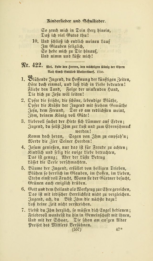 Deutsches Gesang- und Choralbuch: eine Auswahl geistlicher Lieder ... Neue, verbesserte und verhmehrte Aufl. page 554