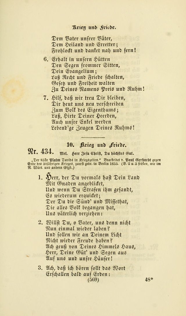 Deutsches Gesang- und Choralbuch: eine Auswahl geistlicher Lieder ... Neue, verbesserte und verhmehrte Aufl. page 566