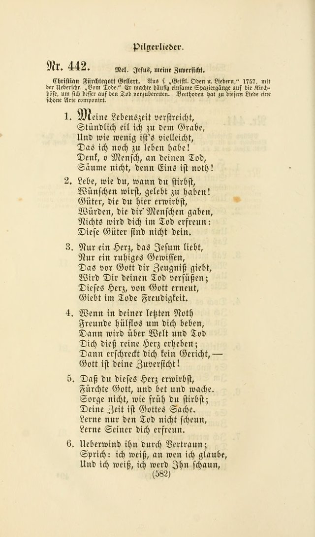 Deutsches Gesang- und Choralbuch: eine Auswahl geistlicher Lieder ... Neue, verbesserte und verhmehrte Aufl. page 579