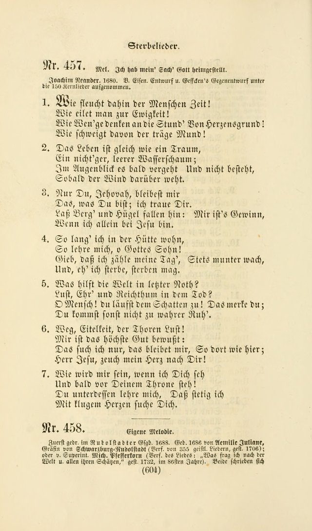 Deutsches Gesang- und Choralbuch: eine Auswahl geistlicher Lieder ... Neue, verbesserte und verhmehrte Aufl. page 601